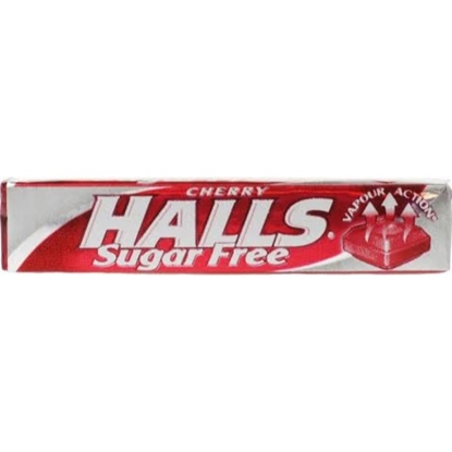 Picture of HALLS CHERRY SUGAR FREE 32GR